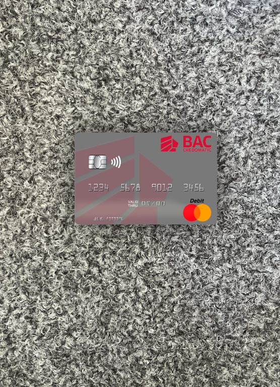 Download Nicaragua BAC Credomatic mastercard photolook front Photoshop template